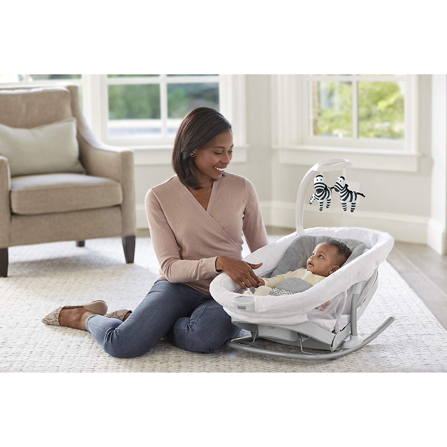 Graco Duet Укачивающий центр шезлонг 2в1 Грако — изображение 4